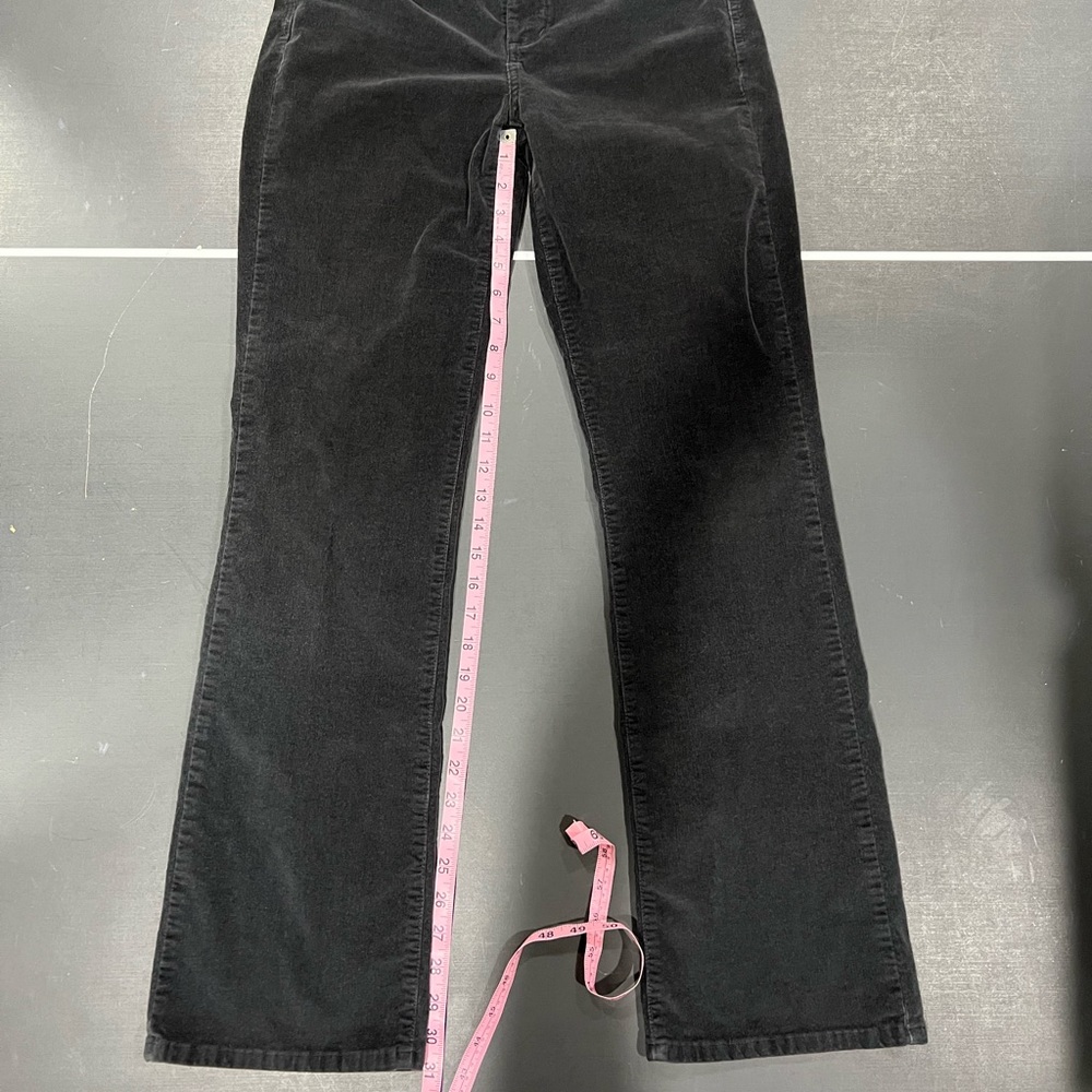 NYDJ Black Corduroy Womens Bootcut Pants Size 8 Lift Tuck Technology